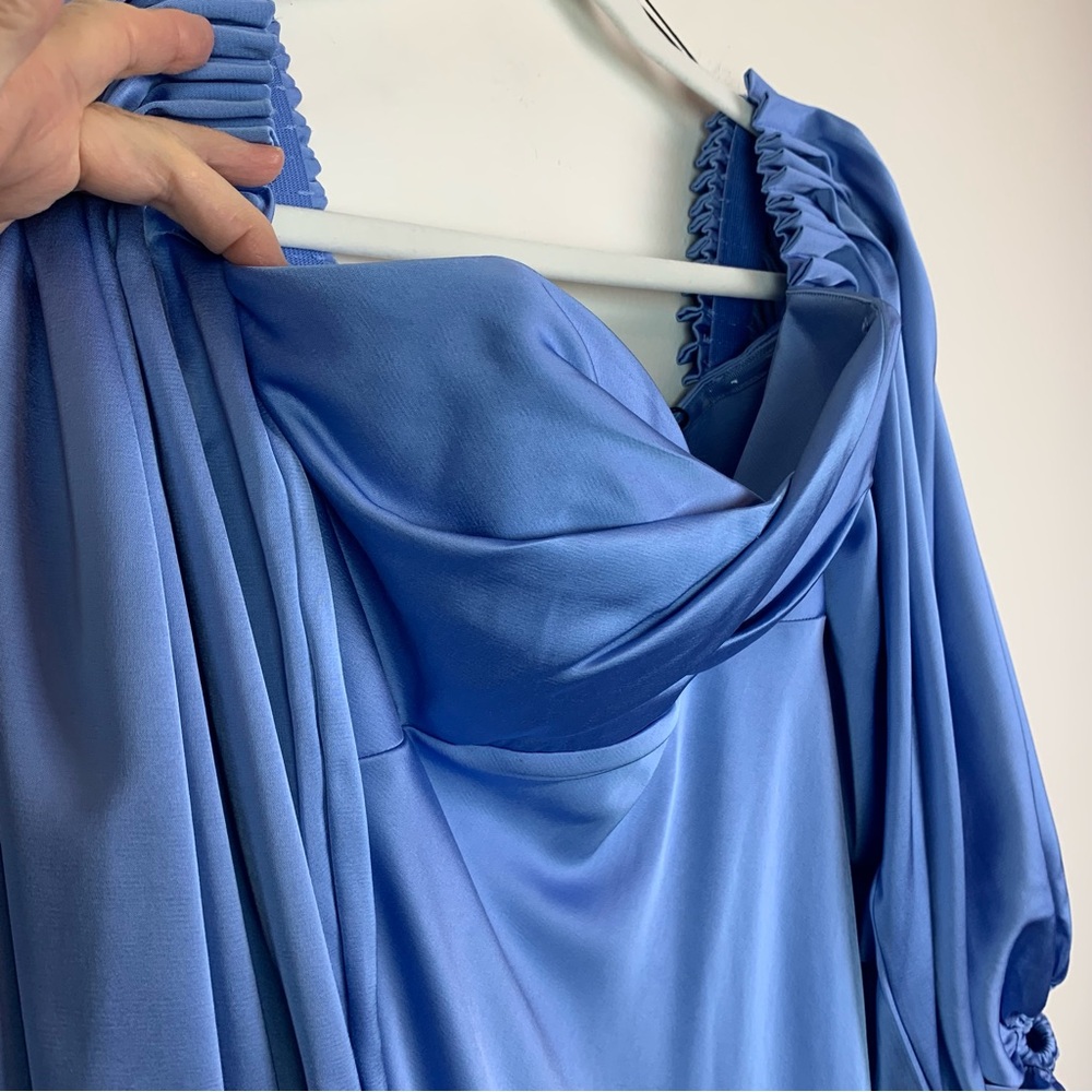 Significant Other Danika Satin Duchess Maxi Dress in Bluebell Size 4 - Picture 10 of 16